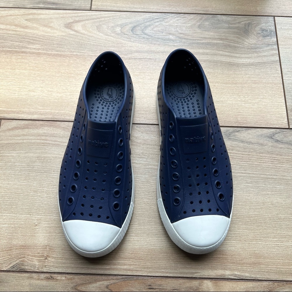 Native Women's Shoes in Navy and White